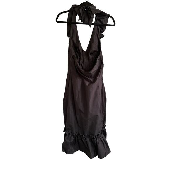 Eva Franco Ruffled Mermaid Hem Halter Dress NWOT Size 0 - Picture 5 of 7